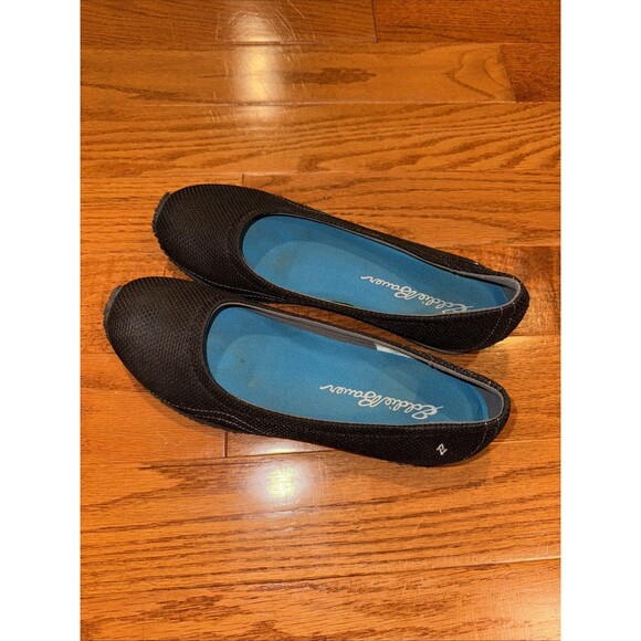 Eddie Bauer Shoes - Eddie Bauer  Womens Christine Ballet Flats Black Mesh Round Toe Low Size 10